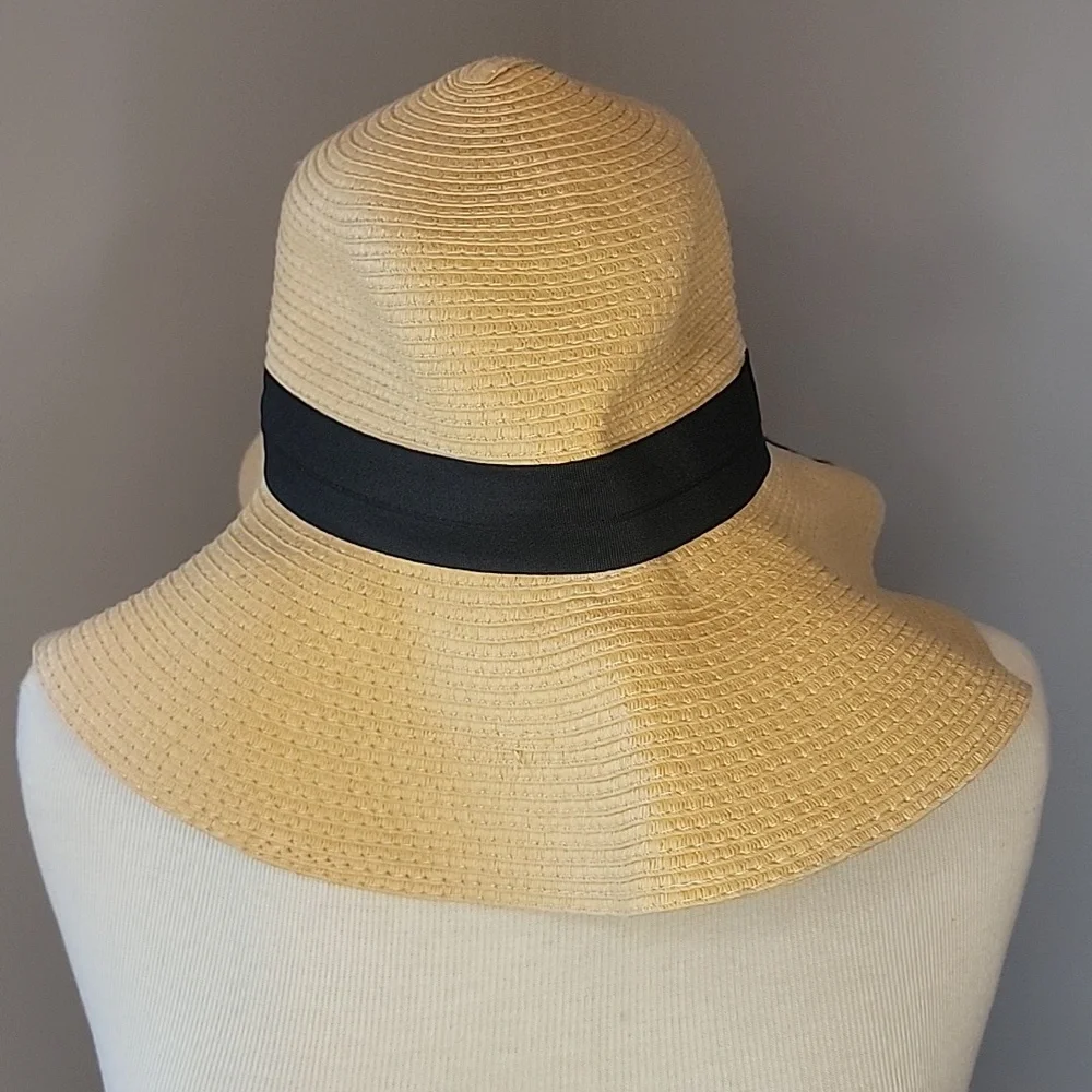 C.C NeW Tan Black Embroidered 